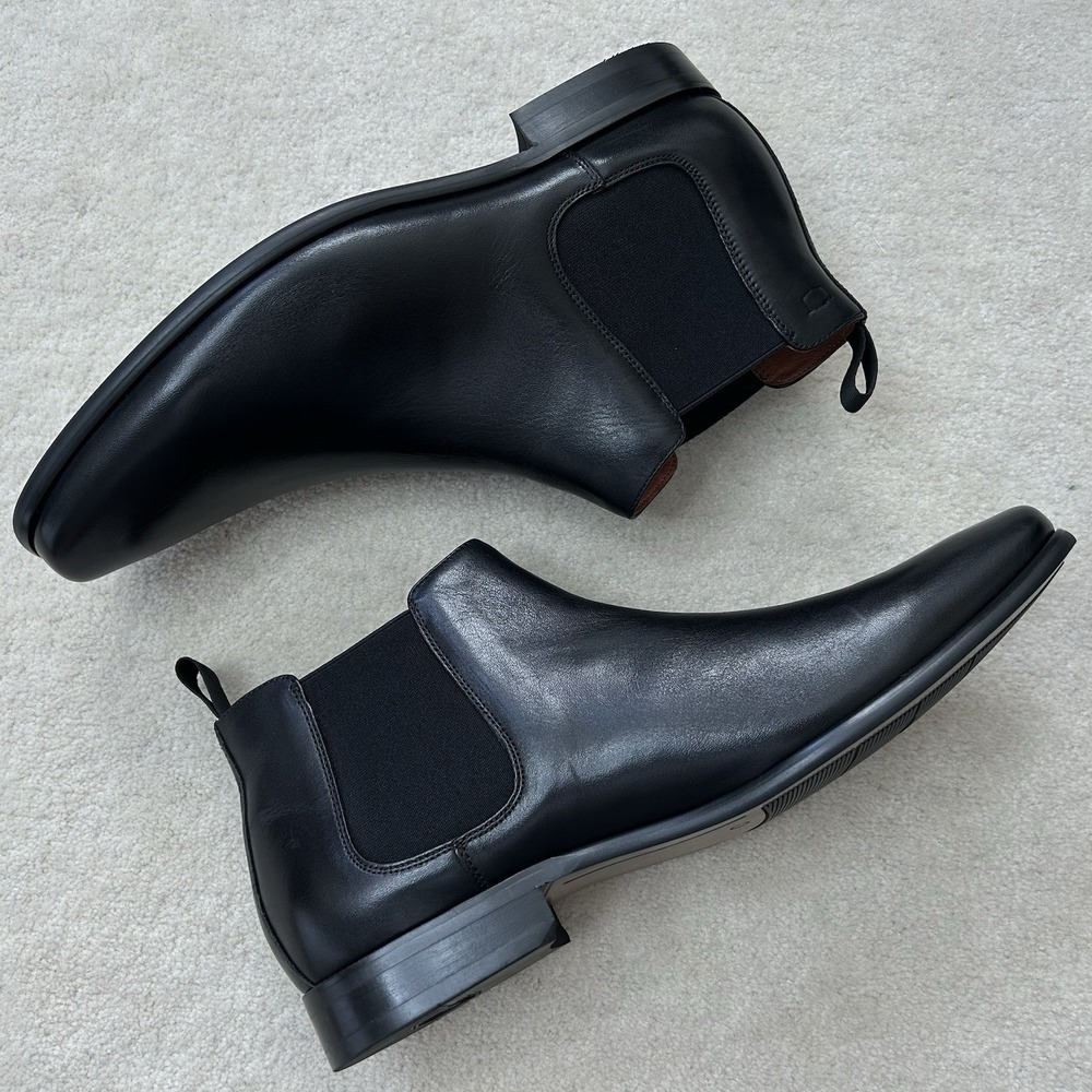 Florsheim Barrett Plain Toe Dress Chelsea Boots Men's 10 EE Slip On Leather - Picture 4 of 8